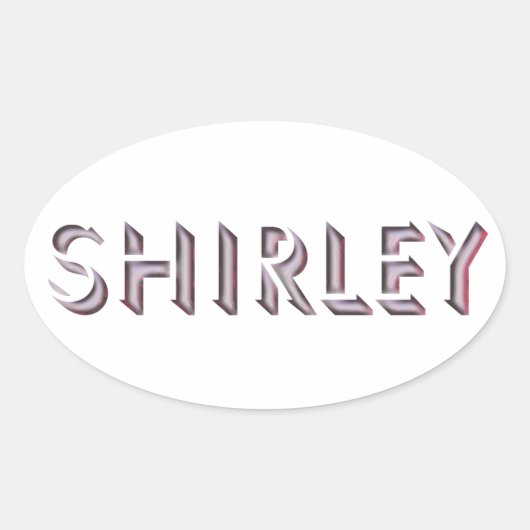 Shirley sticker naam (Voorkant)