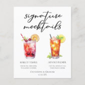 Shirley Temple Arnold Palmer Mocktails Menu (Voorkant)