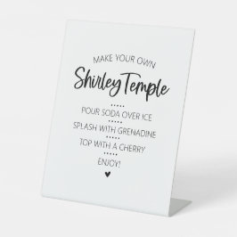 Shirley Temple Bar Drink voetstuk bord Reclamebord Met Voetstuk