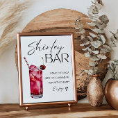 Shirley Temple Bar Teken, Shirley Mocktail Print