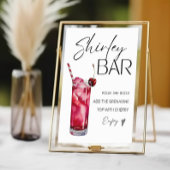 Shirley Temple Bar Teken, Shirley Mocktail Print