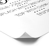 Shirley Temple Mocktail Bar-bord Poster (Hoek)