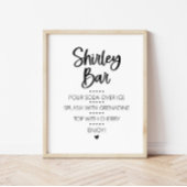 Shirley Temple Mocktail Bar-bord Poster