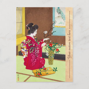 Shiro Kasamatsu Ikebana japan Briefkaart