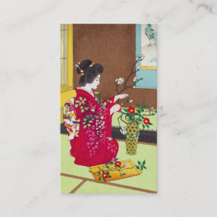 Shiro Kasamatsu Ikebana japan Visitekaartje