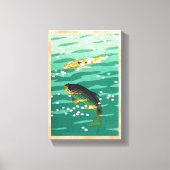 Shiro Kasamatsu Karp Koi visvijver Canvas Afdruk (Voorkant)