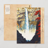 Shiro Kasamatsu Kegon Waterfall bij Nikko hanga Briefkaart (Voorkant / Achterkant)