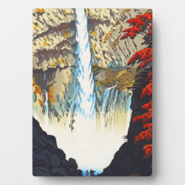 Shiro Kasamatsu Kegon Waterfall bij Nikko hanga Fotoplaat