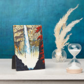 Shiro Kasamatsu Kegon Waterfall bij Nikko hanga Fotoplaat (Zijkant)