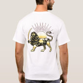 Shiro khorshid en gedicht t-shirt (Achterkant)