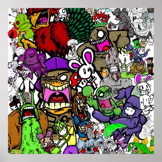 Shiroi Usagi Canvas Poster (Voorkant)