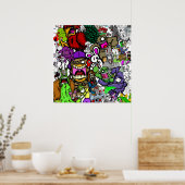 Shiroi Usagi Canvas Poster (Keuken)