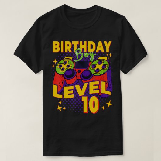 Shirt 10-jarige gamer (Design voorkant)