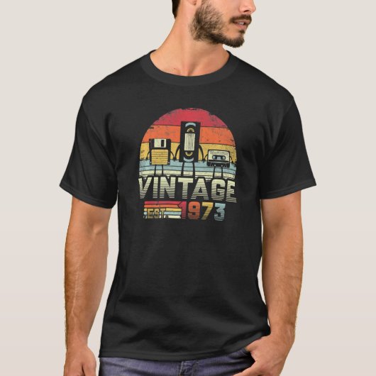 shirt 1973.  Birthday Gift, grappige muziek, de (Voorkant)