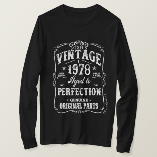  Shirt 1978 Birthday 40-shirt geboren Veertig (Design voorkant)