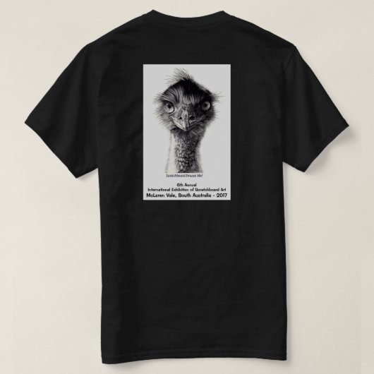 shirt 2017 ISSA-tentoonstelling - donkere kleuren (Design achterkant)