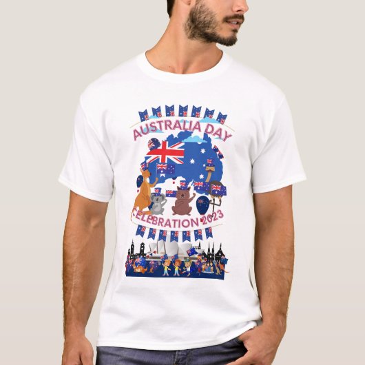Shirt 2023: Australië dag vieren (Voorkant)