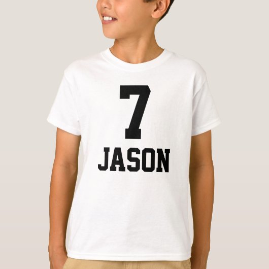 Shirt 7 + Naam (Voorkant)