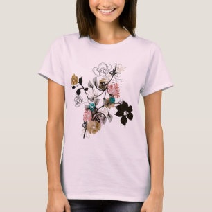 Shirt abstracte bloemen
