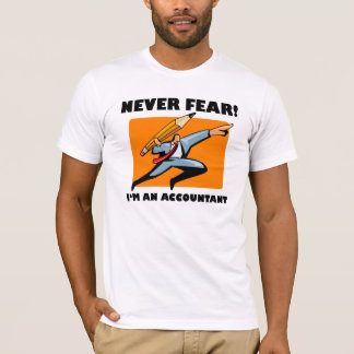 Shirt accountant: Nooit bang! Ik ben een accountan