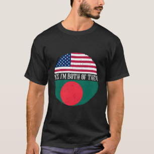 Shirt Amerikaanse en Bengaalse vlaggen Bo