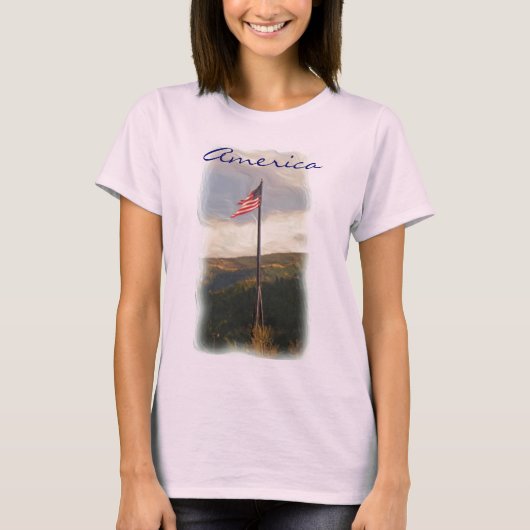 Shirt Amerikaanse vlag (Voorkant)