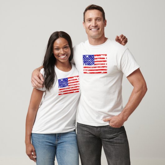 Shirt Amerikaanse vlag (Unisex)