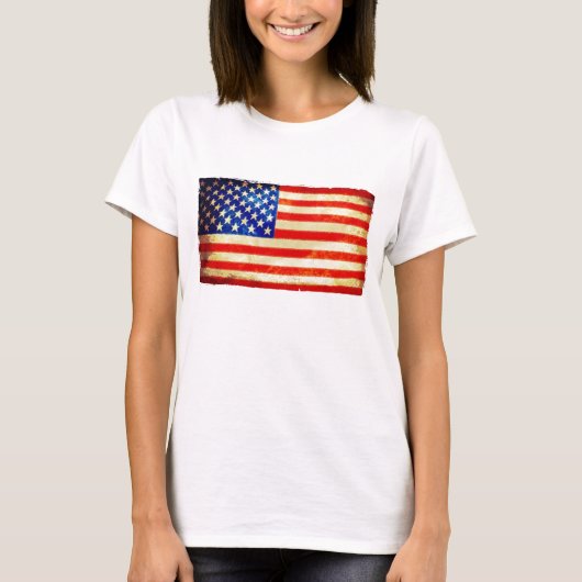 Shirt Amerikaanse vlag voor 4 juli - VS (Voorkant)