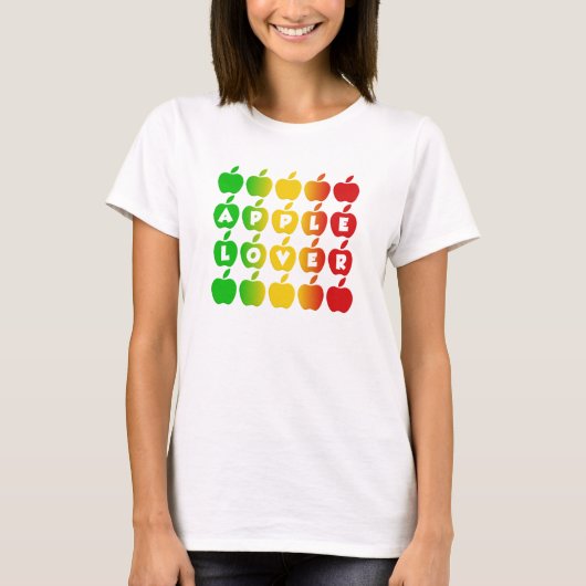 Shirt appels - kies stijl en kleur (Voorkant)
