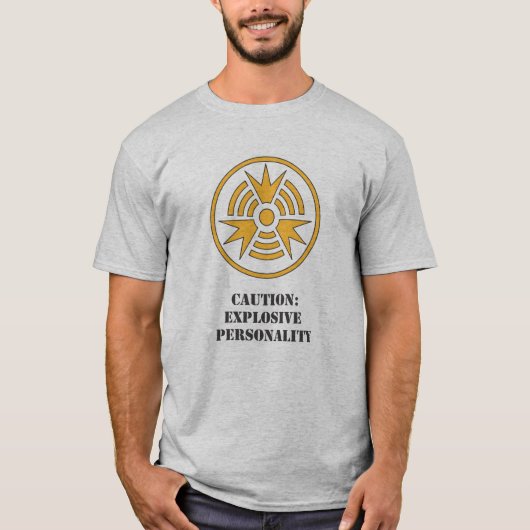 SHIRT-Attentie Explosive Personality.ai T-shirt (Voorkant)