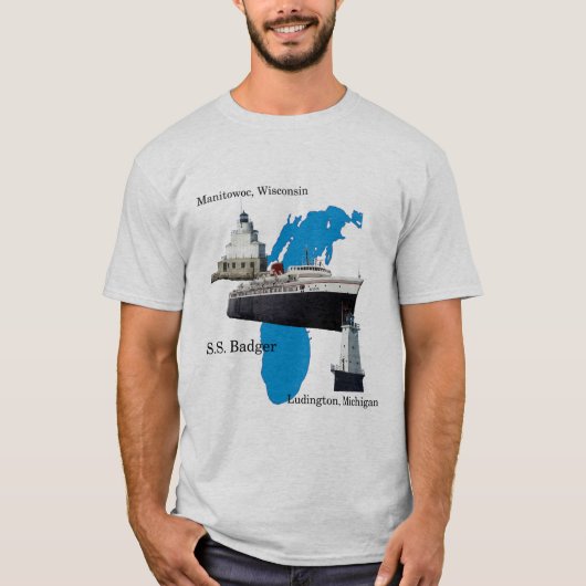Shirt Badger Lake Michigan (Voorkant)