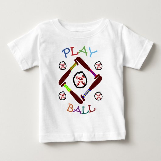 Shirt Baseball Play Ball (Voorkant)