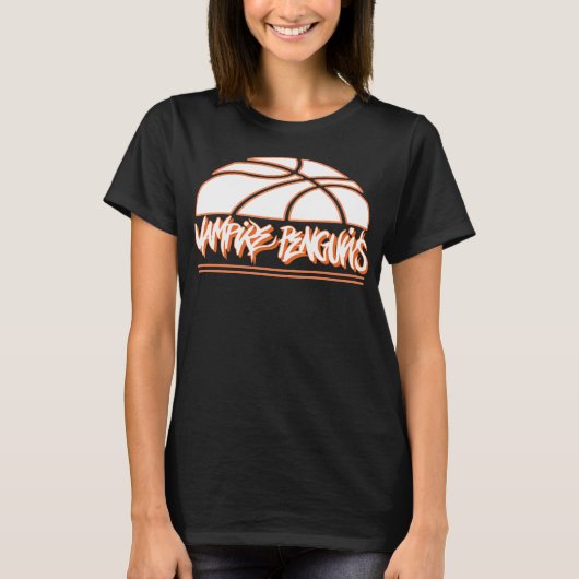 Shirt Basketball Vampire pinguïn vrouwen (Voorkant)