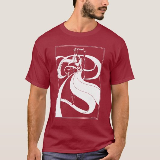 Shirt: Beardsley Illustratie T-shirt (Voorkant)