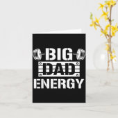 Shirt Big Dad Energy Funny Father’s Day Gym Tee Gi Kaart (Gele Bloem)
