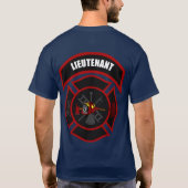 Shirt bij brand - Luitenant (Red Helmet) (Achterkant)