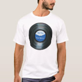 Shirt Blauw recordlabel (Voorkant)