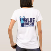 Shirt blauwe boeddha - Healing Arts (Achterkant)