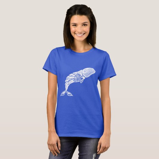 Shirt blauwe walvis (Voorkant volledig)