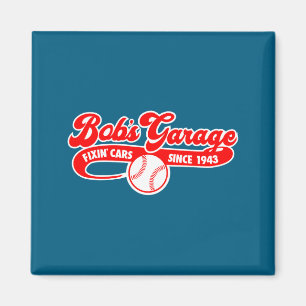 Shirt Bobs Garage Honkbal Team Magneet