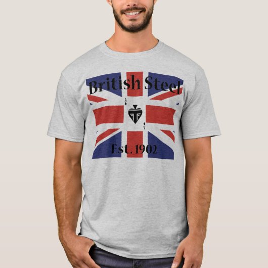 Shirt Britse staalmotor (Voorkant)