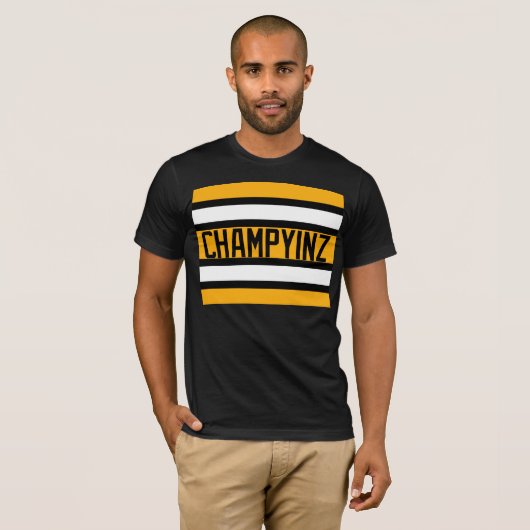 Shirt Champyinz voor Pittsburgh, PA Teams - YINZ (Voorkant volledig)