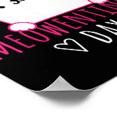 Shirt Cute Cat Valentijnsdag voor meisjes Kat Quot Poster (Hoek)