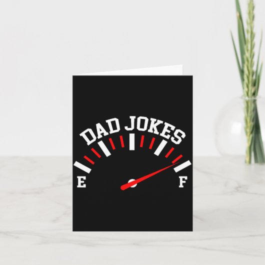 Shirt Dad Jokes Full Meter Funny Father’s Day Gift Kaart (Voorkant)