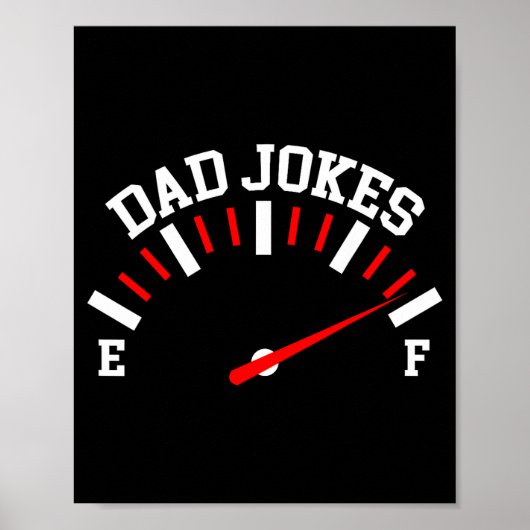 Shirt Dad Jokes Full Meter Funny Father’s Day Gift Poster (Voorkant)