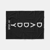 Shirt Daddy Est 2025 New Dad Baby Reveal Gift Tee  Fleece Deken (Voorkant (Horizontaal))