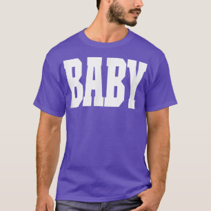 Shirt dat Baby voor mannen en kinderen zegt