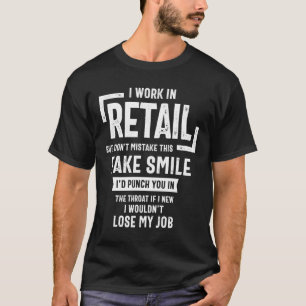 Shirt detailhandel Funny Phrase Salesperson Cashi