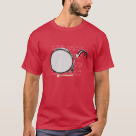 Shirt (donker) Marching Bass Drum (Kies uw kleur)