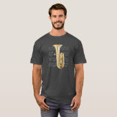 Shirt (donker) - Tuba - Kies uw kleur (Voorkant volledig)